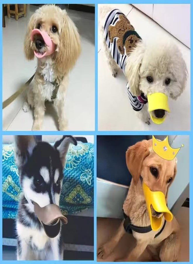 Pets Empire Anti Bite Stop Barking Dog Muzzle Duck Muzzle Mask for Dogs Pet Mouth Cover 1 Piece (Color May Vary) (Large) - Image 2